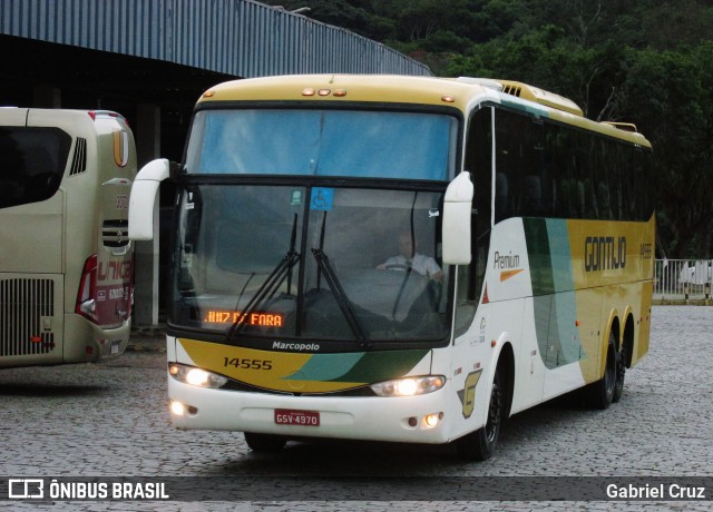 Empresa Gontijo de Transportes 14555 na cidade de Juiz de Fora, Minas Gerais, Brasil, por Gabriel Cruz. ID da foto: 10274839.