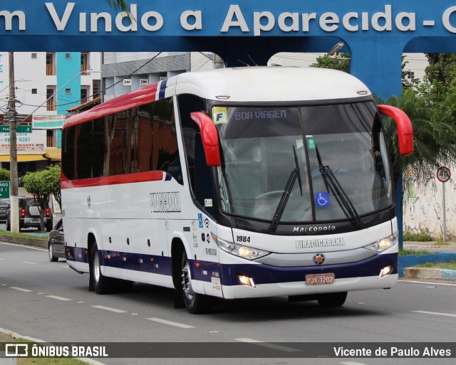Viação Piracicabana 1984 na cidade de Aparecida, São Paulo, Brasil, por Vicente de Paulo Alves. Número da foto: #10273602.
