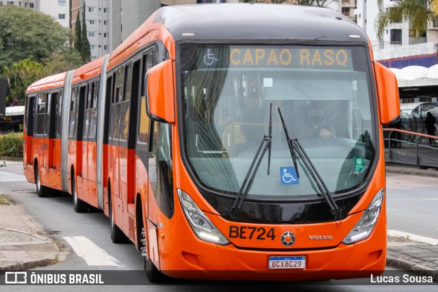 Transporte Coletivo Glória BE724 na cidade de Curitiba, Paraná, Brasil, por Lucas Sousa. ID da foto: 10274954.