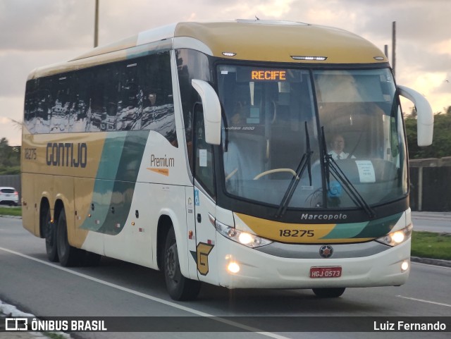 Empresa Gontijo de Transportes 18275 na cidade de Maceió, Alagoas, Brasil, por Luiz Fernando. ID da foto: 10275419.