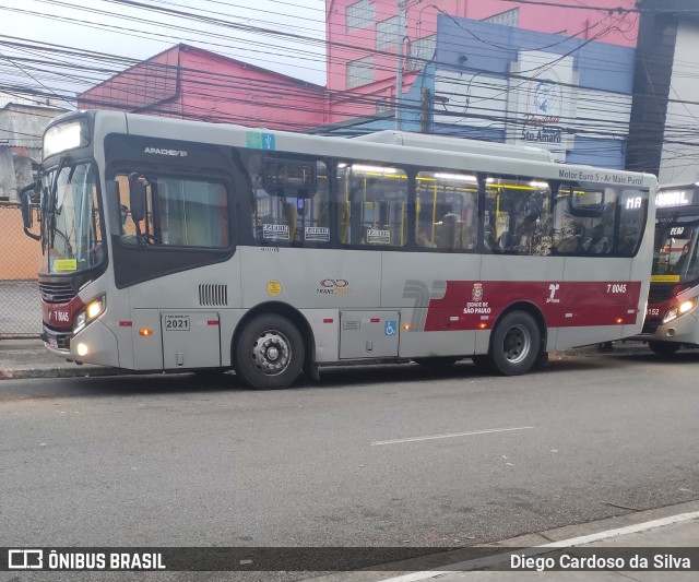 Transwolff Transportes e Turismo 7 8045 na cidade de São Paulo, São Paulo, Brasil, por Diego Cardoso da Silva. Número da foto: #10276240.