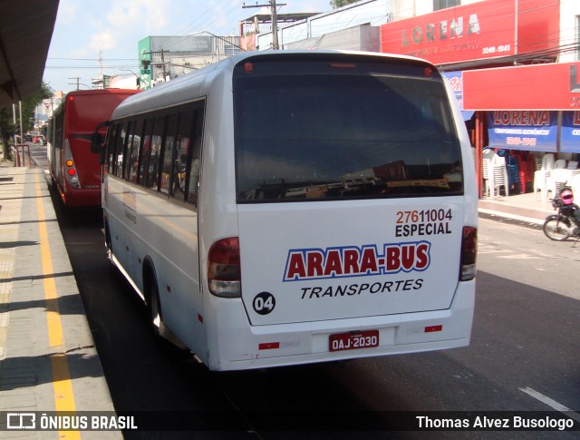Arara-Bus Transportes 27611004 na cidade de Manaus, Amazonas, Brasil, por Thomas Alvez Busologo. Número da foto: #10276590.