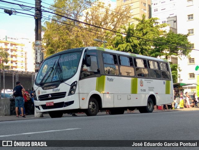 Otrantur Transporte e Turismo 15-308 na cidade de São Vicente, São Paulo, Brasil, por José Eduardo Garcia Pontual. ID da foto: 10278965.