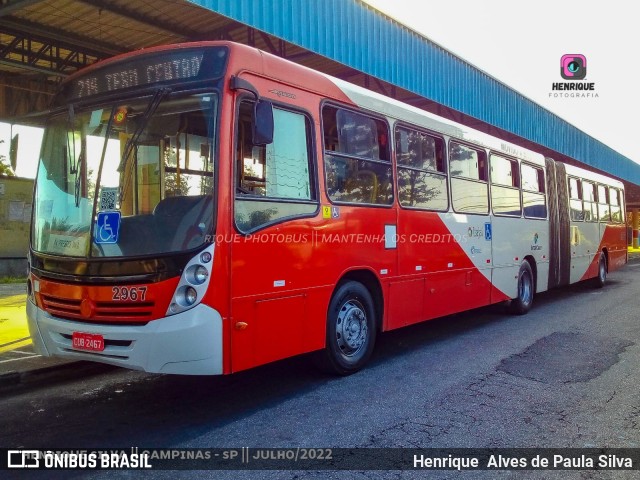Itajaí Transportes Coletivos 2967 na cidade de Campinas, São Paulo, Brasil, por Henrique Alves de Paula Silva. Número da foto: #10279243.