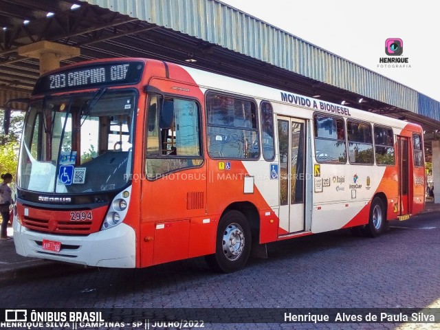 Itajaí Transportes Coletivos 2994 na cidade de Campinas, São Paulo, Brasil, por Henrique Alves de Paula Silva. ID da foto: 10279177.