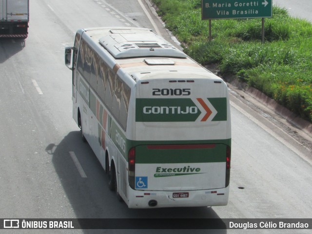 Empresa Gontijo de Transportes 20105 na cidade de Belo Horizonte, Minas Gerais, Brasil, por Douglas Célio Brandao. ID da foto: 10278246.