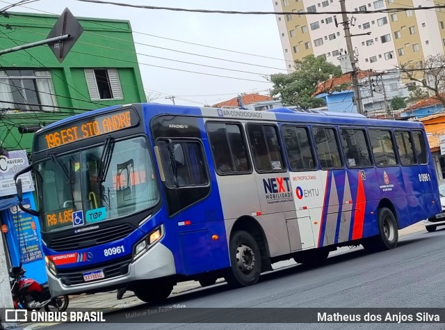 Next Mobilidade - ABC Sistema de Transporte 80.961 na cidade de São Bernardo do Campo, São Paulo, Brasil, por Matheus dos Anjos Silva. ID da foto: 10278374.