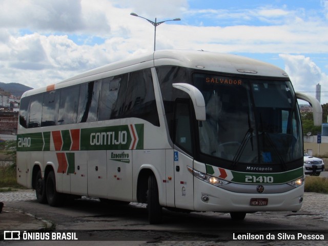 Empresa Gontijo de Transportes 21410 na cidade de Caruaru, Pernambuco, Brasil, por Lenilson da Silva Pessoa. ID da foto: 10276885.