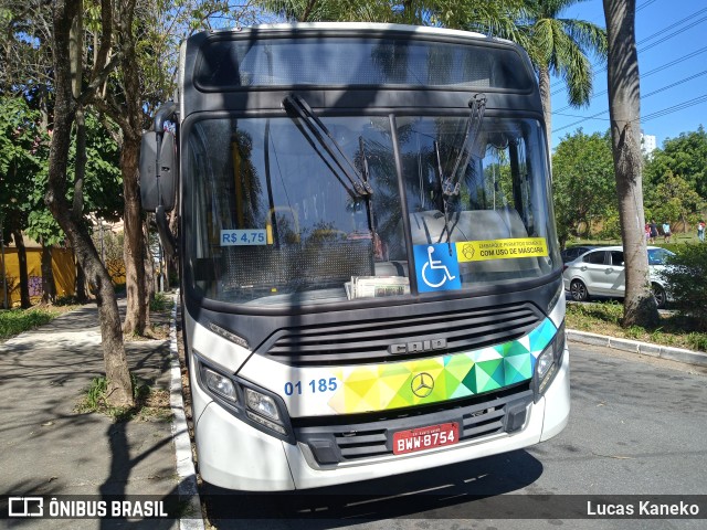 Viação Guaianazes 01 185 na cidade de Santo André, São Paulo, Brasil, por Lucas Kaneko. Número da foto: #10279411.
