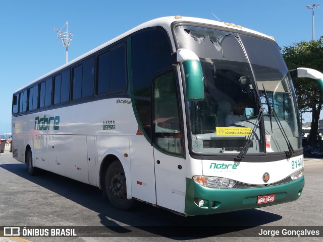 Nobre Transporte e Turismo 9140 na cidade de Rio de Janeiro, Rio de Janeiro, Brasil, por Jorge Gonçalves. Número da foto: #10276859.