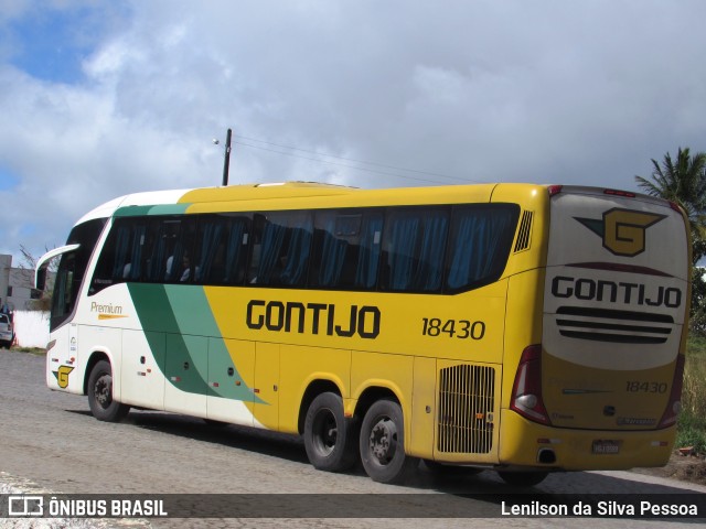 Empresa Gontijo de Transportes 18430 na cidade de Caruaru, Pernambuco, Brasil, por Lenilson da Silva Pessoa. ID da foto: 10276840.