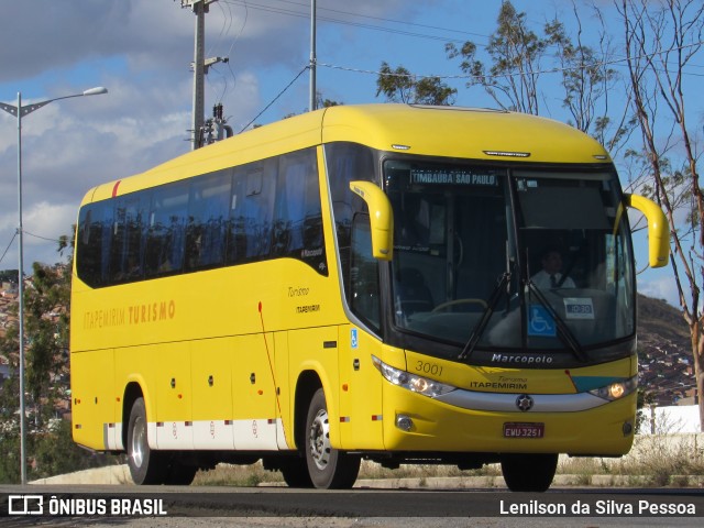 Viação Itapemirim 3001 na cidade de Caruaru, Pernambuco, Brasil, por Lenilson da Silva Pessoa. ID da foto: 10280329.