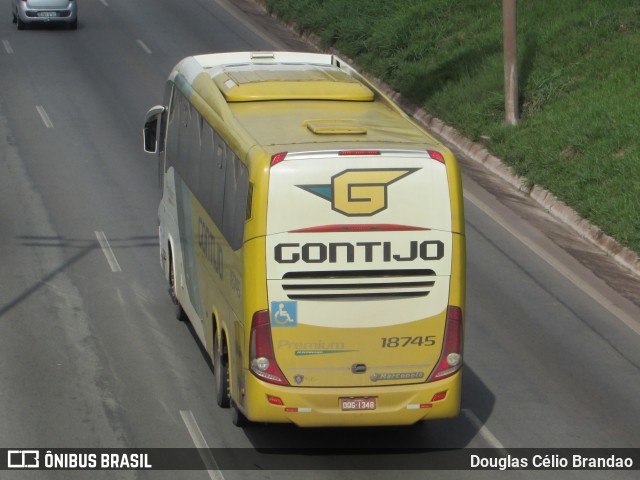 Empresa Gontijo de Transportes 18745 na cidade de Belo Horizonte, Minas Gerais, Brasil, por Douglas Célio Brandao. ID da foto: 10280362.