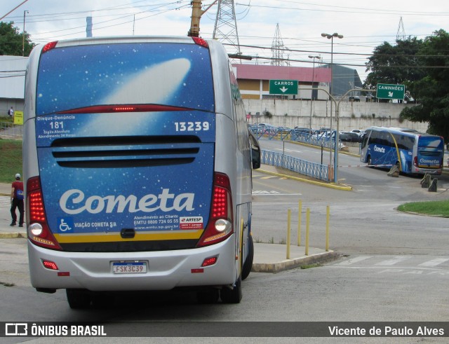 Viação Cometa 13239 na cidade de Alumínio, São Paulo, Brasil, por Vicente de Paulo Alves. ID da foto: 10282030.