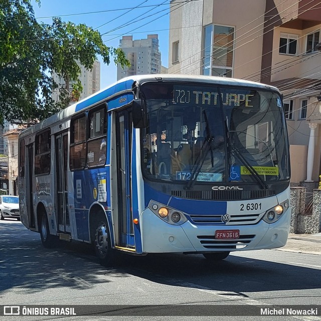 Transcooper > Norte Buss 2 6301 na cidade de São Paulo, São Paulo, Brasil, por Michel Nowacki. Número da foto: #10282017.