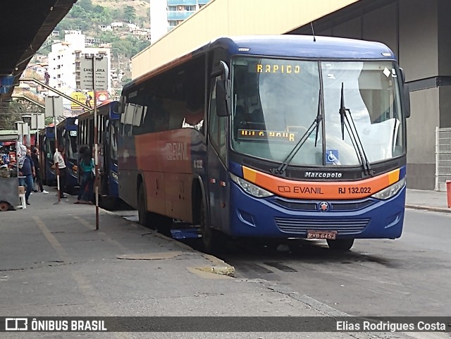 Evanil Transportes e Turismo RJ 132.022 na cidade de Nova Iguaçu, Rio de Janeiro, Brasil, por Elias Rodrigues Costa. Número da foto: #10279769.