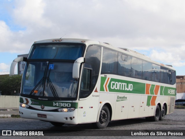 Empresa Gontijo de Transportes 14380 na cidade de Caruaru, Pernambuco, Brasil, por Lenilson da Silva Pessoa. ID da foto: 10280292.