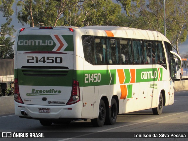 Empresa Gontijo de Transportes 21450 na cidade de Caruaru, Pernambuco, Brasil, por Lenilson da Silva Pessoa. ID da foto: 10280208.