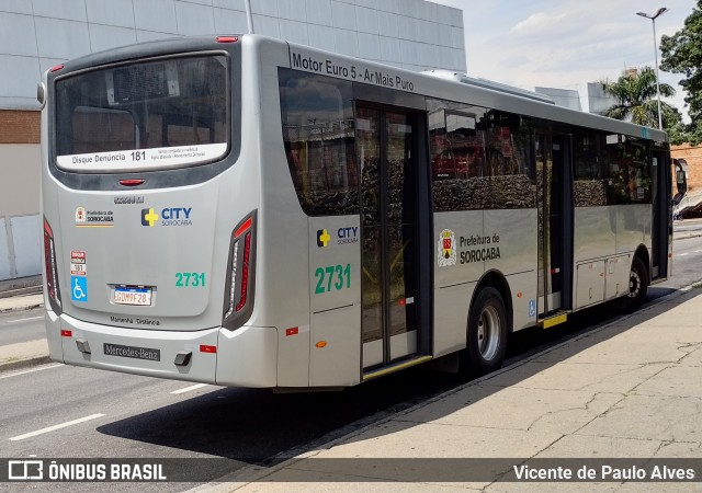 City Transporte Urbano Intermodal Sorocaba 2731 na cidade de Sorocaba, São Paulo, Brasil, por Vicente de Paulo Alves. ID da foto: 10280939.