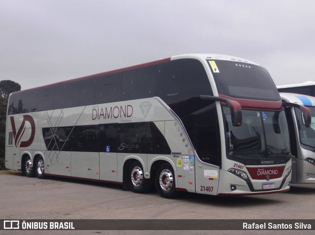 Viação Diamond Turismo 21407 na cidade de São Paulo, São Paulo, Brasil, por Rafael Santos Silva. Número da foto: #10279650.