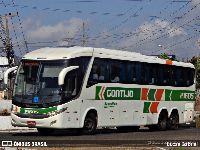 Empresa Gontijo de Transportes 21605 na cidade de Teresina, Piauí, Brasil, por Lucas Gabriel. ID da foto: 10282243.