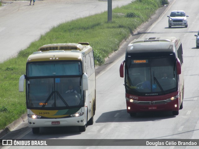 Empresa Gontijo de Transportes 14345 na cidade de Belo Horizonte, Minas Gerais, Brasil, por Douglas Célio Brandao. ID da foto: 10280314.