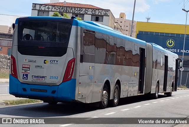 City Transporte Urbano Intermodal Sorocaba 2592 na cidade de Sorocaba, São Paulo, Brasil, por Vicente de Paulo Alves. ID da foto: 10280949.