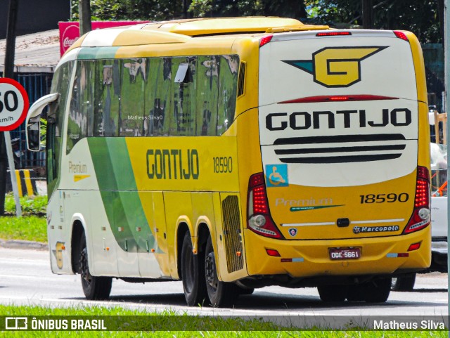 Empresa Gontijo de Transportes 18590 na cidade de Recife, Pernambuco, Brasil, por Matheus Silva. ID da foto: 10285463.