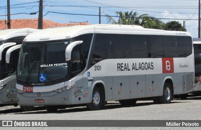 Real Alagoas de Viação 3101 na cidade de Maceió, Alagoas, Brasil, por Müller Peixoto. ID da foto: 10283520.