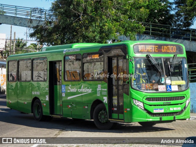 Transportes Santo Antônio RJ 161.183 na cidade de Duque de Caxias, Rio de Janeiro, Brasil, por André Almeida. ID da foto: 10285612.