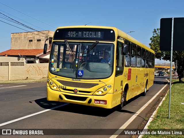 TCGL - Transportes Coletivos Grande Londrina 3323 na cidade de Londrina, Paraná, Brasil, por Victor Lucas de Matos Lima. Número da foto: #10283611.