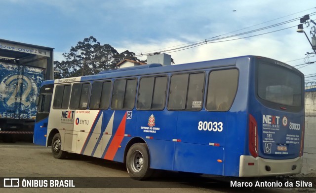 Next Mobilidade - ABC Sistema de Transporte 80033 na cidade de São Bernardo do Campo, São Paulo, Brasil, por Marco Antonio da Silva. ID da foto: 10285106.