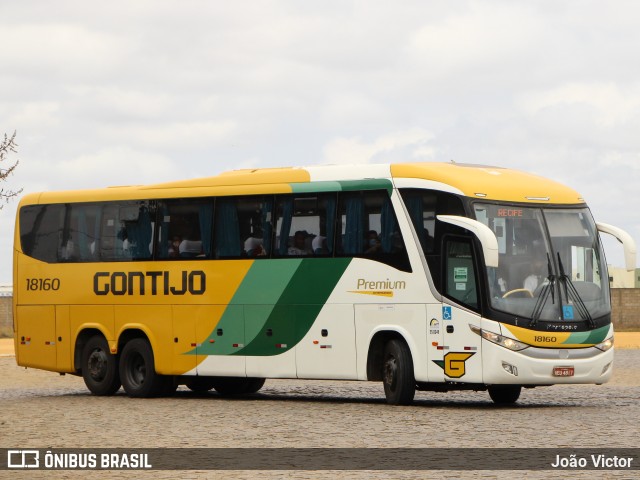 Empresa Gontijo de Transportes 18160 na cidade de Vitória da Conquista, Bahia, Brasil, por João Victor. ID da foto: 10284252.