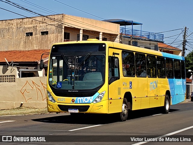 TCGL - Transportes Coletivos Grande Londrina 4525 na cidade de Londrina, Paraná, Brasil, por Victor Lucas de Matos Lima. Número da foto: #10283626.