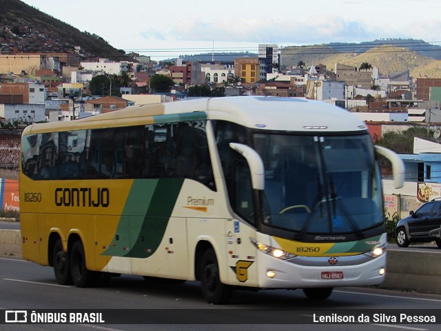 Empresa Gontijo de Transportes 18260 na cidade de Caruaru, Pernambuco, Brasil, por Lenilson da Silva Pessoa. ID da foto: 10283251.