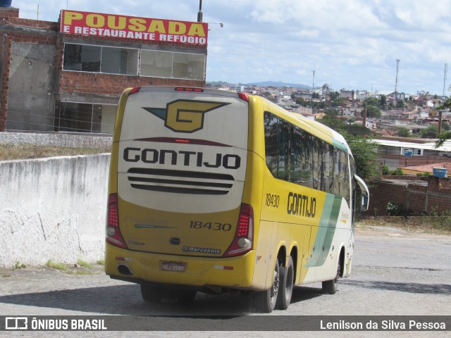 Empresa Gontijo de Transportes 18430 na cidade de Caruaru, Pernambuco, Brasil, por Lenilson da Silva Pessoa. ID da foto: 10283214.