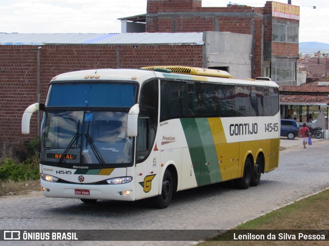 Empresa Gontijo de Transportes 14545 na cidade de Caruaru, Pernambuco, Brasil, por Lenilson da Silva Pessoa. ID da foto: 10283507.