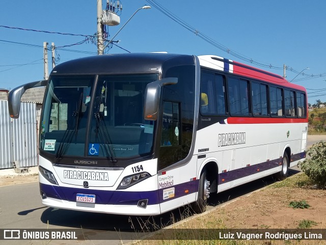 Viação Piracicabana 1154 na cidade de São José dos Campos, São Paulo, Brasil, por Luiz Vagner Rodrigues Lima. ID da foto: 10283603.