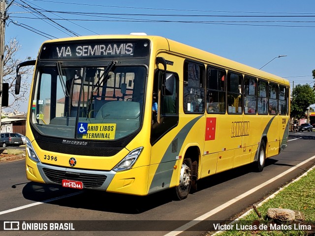 TCGL - Transportes Coletivos Grande Londrina 3396 na cidade de Londrina, Paraná, Brasil, por Victor Lucas de Matos Lima. Número da foto: #10283561.