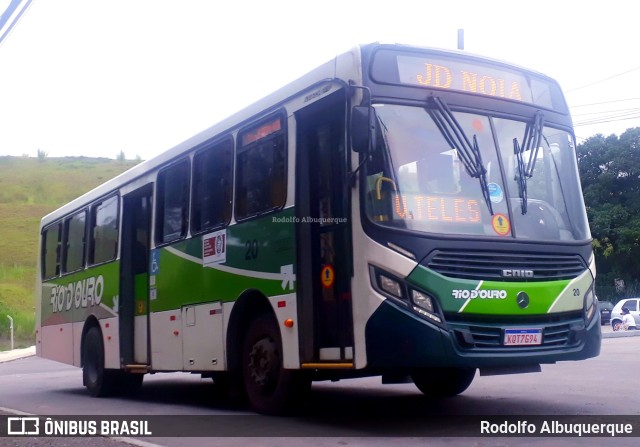 Rio D´Ouro Transportes Coletivos 20 na cidade de São João de Meriti, Rio de Janeiro, Brasil, por Rodolfo Albuquerque. ID da foto: 10285581.