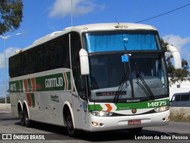 Empresa Gontijo de Transportes 14875 na cidade de Caruaru, Pernambuco, Brasil, por Lenilson da Silva Pessoa. ID da foto: 10283523.