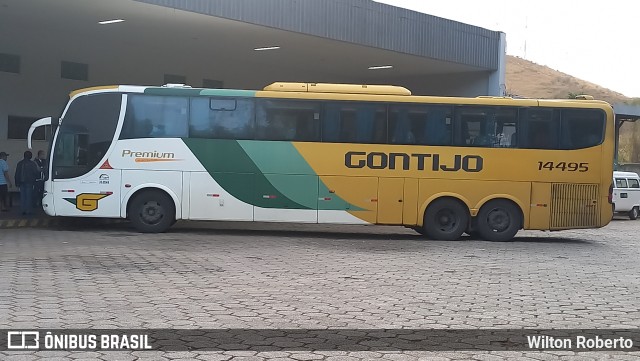 Empresa Gontijo de Transportes 14495 na cidade de Governador Valadares, Minas Gerais, Brasil, por Wilton Roberto. Número da foto: #10285039.
