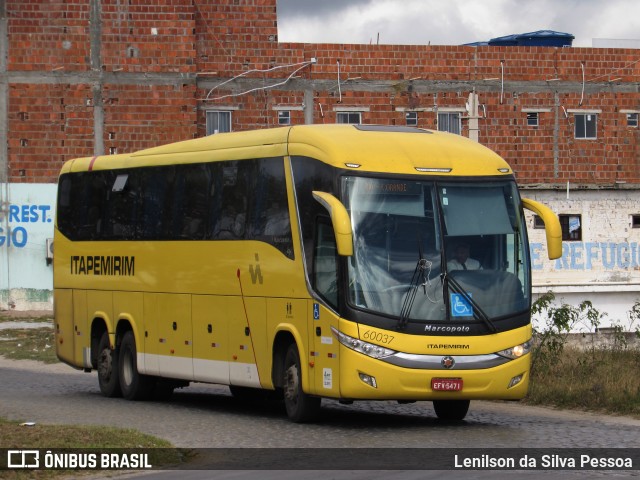 Viação Itapemirim 60037 na cidade de Caruaru, Pernambuco, Brasil, por Lenilson da Silva Pessoa. Número da foto: #10283302.