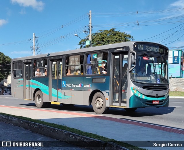 Viação Grande Vitória 23805 na cidade de Vitória, Espírito Santo, Brasil, por Sergio Corrêa. ID da foto: 10287650.