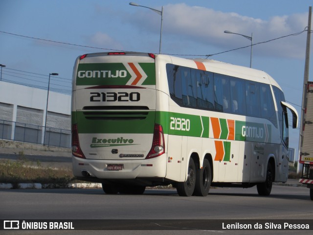 Empresa Gontijo de Transportes 21320 na cidade de Caruaru, Pernambuco, Brasil, por Lenilson da Silva Pessoa. ID da foto: 10286385.