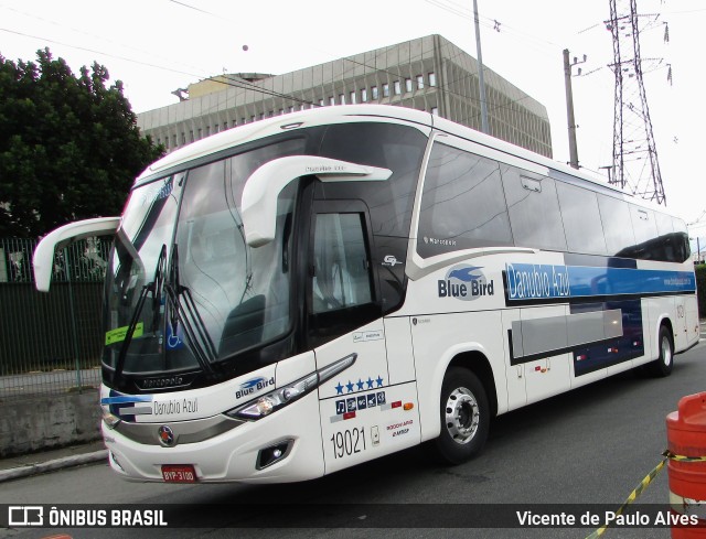 VIDA - Viação Danúbio Azul 19021 na cidade de São Paulo, São Paulo, Brasil, por Vicente de Paulo Alves. ID da foto: 10287233.