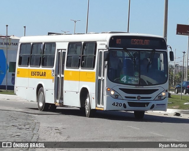 Ouro Negro Transportes e Turismo 420 na cidade de Rio das Ostras, Rio de Janeiro, Brasil, por Ryan Martins. Número da foto: #10287433.