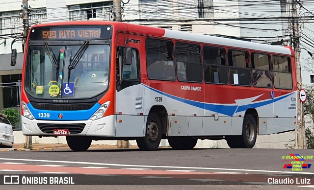 Viação Cidade Morena 1339 na cidade de Campo Grande, Mato Grosso do Sul, Brasil, por Claudio Luiz. Número da foto: #10288045.
