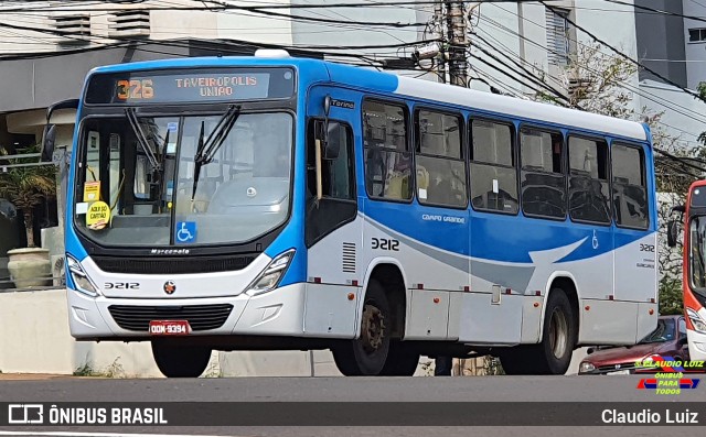 Jaguar Transportes Urbanos 3212 na cidade de Campo Grande, Mato Grosso do Sul, Brasil, por Claudio Luiz. Número da foto: #10287874.
