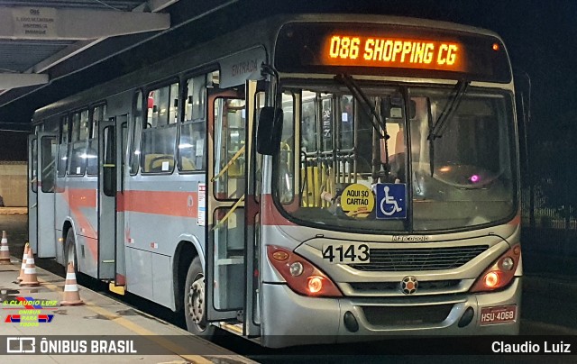 Viação Campo Grande 4143 na cidade de Campo Grande, Mato Grosso do Sul, Brasil, por Claudio Luiz. Número da foto: #10286378.